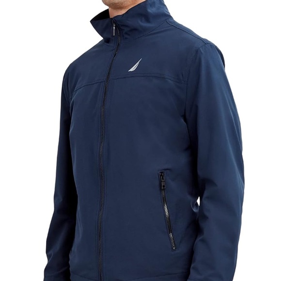 New-no tag (NAUTICAL) men’s jacket size L in dark blue - Picture 5 of 17